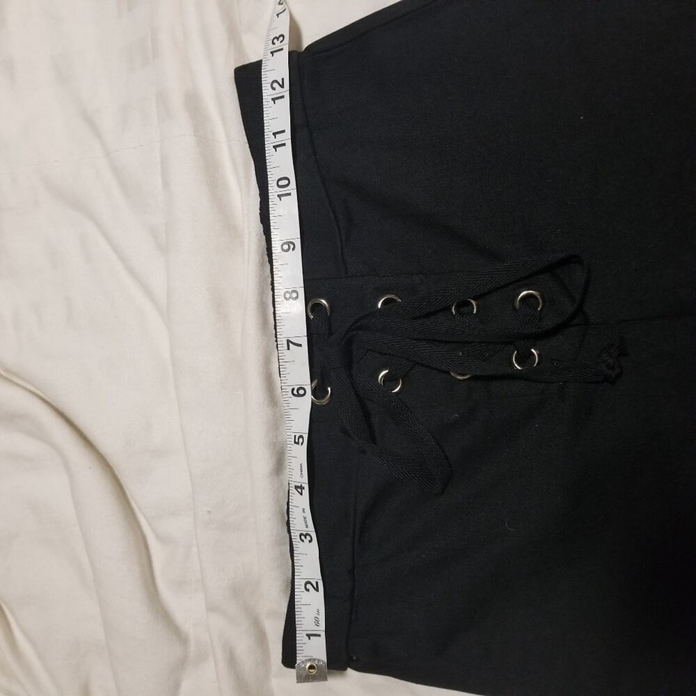 Oboe Drawstring Black Cropped Drawstring Waist Pants Size Small - Picture 5 of 7